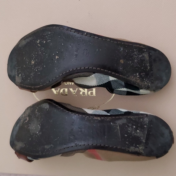 Burberry ballet flat shoes nova check plaid buckled Leather 36 6 - Picture 8 of 9